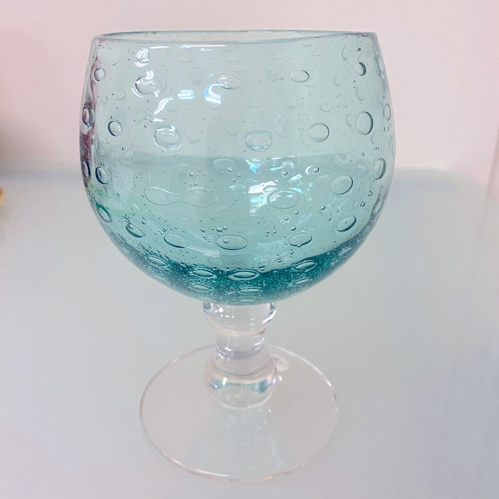 Hand Blown Water Goblet #140